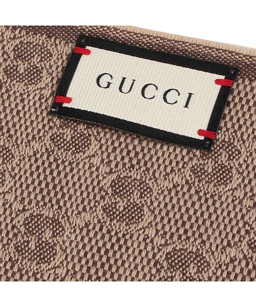 グッチ GUCCI マフラー ストール メンズ レディース GG総柄 SC VERBIER SCARF ブラック ベージュ 黒 1473514G704