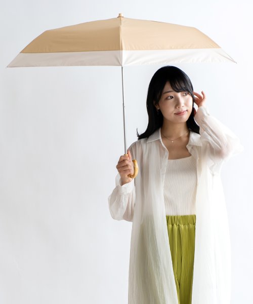 晴雨兼用折りたたみ日傘(軽量/曲がり竹ハンドル)【aroco/アロコ】 完全遮光 軽量 遮光率100% UV遮蔽率99.9%以上 1級遮光 レディース トート型 人気・おすすめ｜使いやすい・旅行におすすめ 品質保証 全国発送 日本国内発送・最短翌日お届け