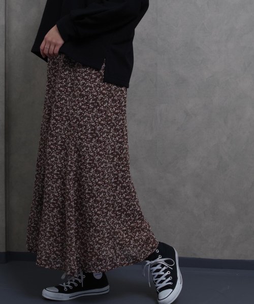 Fizz(フィズ)/【2020新作】花柄マーメイドラインロングスカート　fi SS 202070/img01