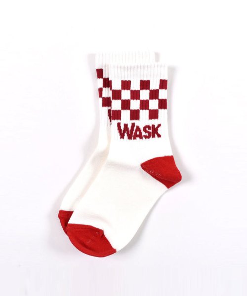 WASK(ワスク)/ロゴ + 柄 2P ソックス(22cm－24cm)/img06