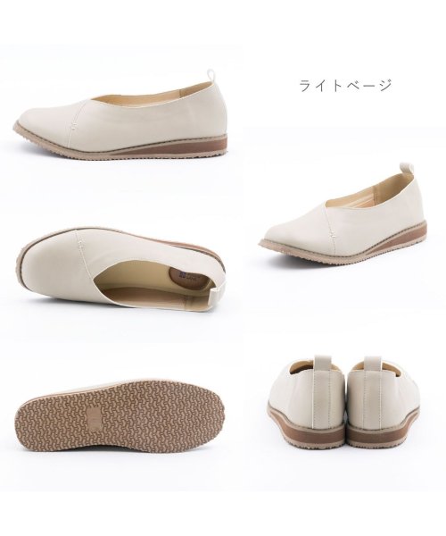 FOOT PLACE(フットプレイス)/レディース スリッポン 痛くない 幅広 3E Vカット Penny Lane ペニーレイン カッターシューズ やわらかい 履きやすい 歩きやすい MK－3164/img07