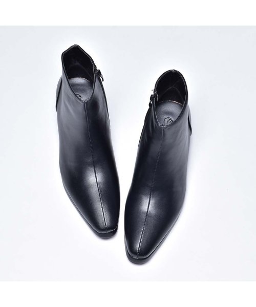 サイドジップブーツ ハイヒール ショートブーツ ブーツ メンズ シューズ カジュアルシューズ カジュアルブーツ お兄系 おにい系 靴ブラック ホワイト レッド シュベック Svec Magaseek