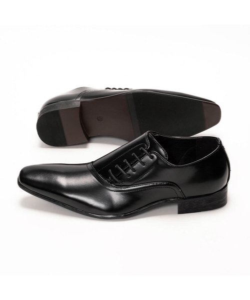 SVEC(シュベック)/ビジネスシューズ メンズ レースアップシューズ MM/ONE エムエムワン ドレスシューズ カジュアル フォーマル 革靴 皮靴 紳士靴 男性の 結婚式 新郎 黒/img06