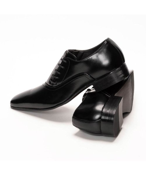 SVEC(シュベック)/ビジネスシューズ メンズ レースアップシューズ MM/ONE エムエムワン ドレスシューズ カジュアル フォーマル 革靴 皮靴 紳士靴 男性の 結婚式 新郎 黒/img07