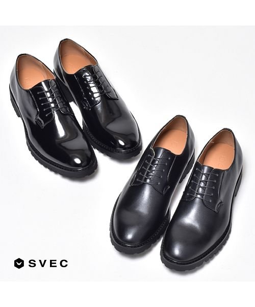 SVEC(シュベック)/オックスフォードシューズ メンズ ダービーシューズ レースアップシューズ 革靴 人気 ブランド 短靴 ビジカジ ビジネスシューズ おしゃれ カッコいい ブラック/img01