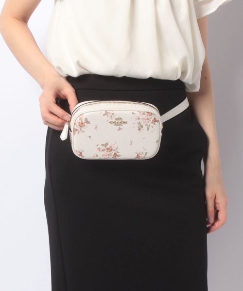 コーチ COACH 2wayショルダーバッグ ヒップバッグ ウエストポーチ 花柄  