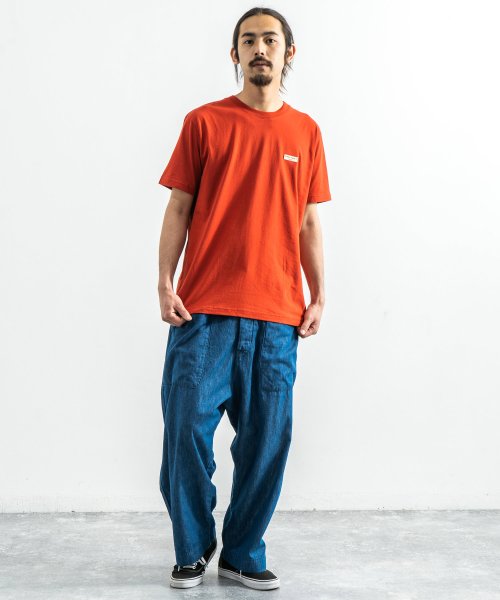 Rocky Monroe(ロッキーモンロー)/Nudie Jeans Daniel ダニエル ヌーディージーンズ 131621 半袖Tシャツ メンズ 無地 ロゴ刺繍 シンプル インド綿 フェアトレード コッ/img12