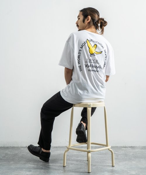 Rocky Monroe(ロッキーモンロー)/MARK GONZALES マークゴンザレス Tシャツ メンズ レディース 半袖 カジュアル ストリート ビッグシルエット 綿 コットン プリント ロゴ イラス/img03