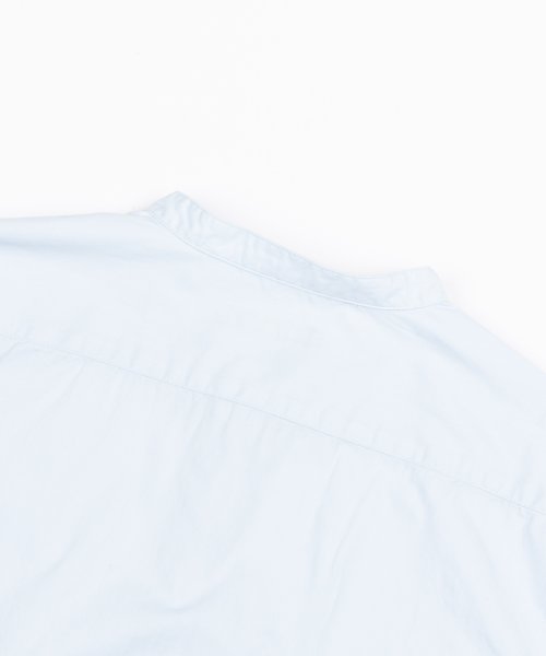 Rocky Monroe(ロッキーモンロー)/カジュアルシャツ メンズ 白シャツ 7分袖 無地 ビジネス ノーカラー スタンドカラー バンドカラー ブロード ポプリン 綿 コットン シンプル 日本製 国産 /img23