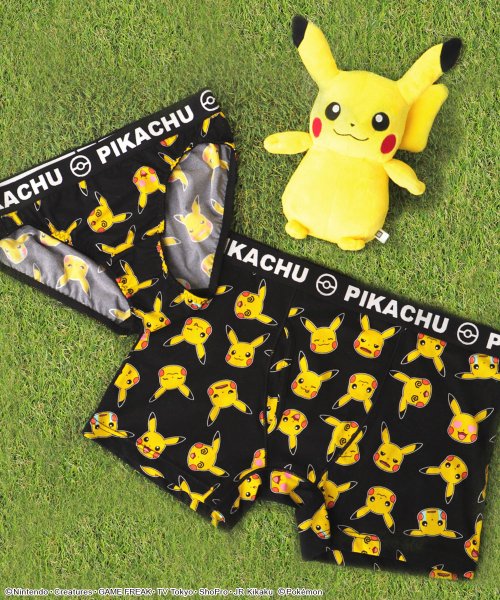 メンズ ボクサーパンツ ポケモン ピカチュウ 総柄 ボクサーショーツ 下着 男性下着 男性用パンツ ボクサーブリーフ 男性用下着 ショーツ プレゼント 彼氏 メ エメフィール Aimerfeel Magaseek