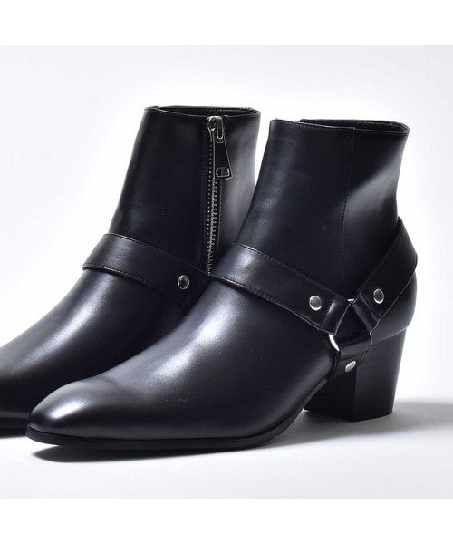 セール 10 Off リングブーツ ショートブーツ ヒールブーツ おしゃれ サイドジップ 人気 ブランド Endevice エンデヴァイス お洒落 カッコいい ブラック 黒 コスプレ シュベック Svec Magaseek