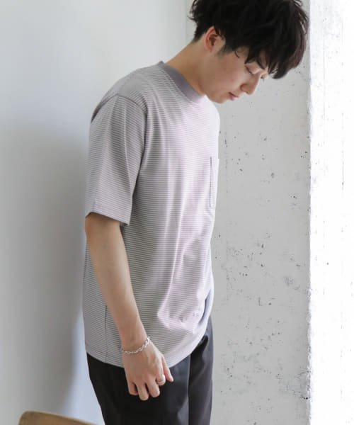 URBAN RESEARCH DOORS(アーバンリサーチドアーズ)/『UR TECH』ミジンボーダー Tシャツ/img01