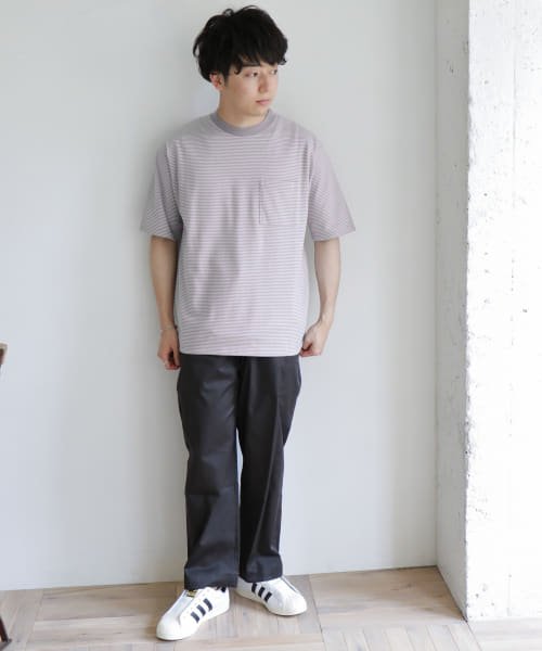 URBAN RESEARCH DOORS(アーバンリサーチドアーズ)/『UR TECH』ミジンボーダー Tシャツ/img02