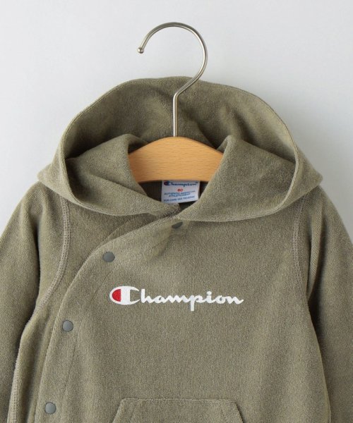 SHIPS KIDS(シップスキッズ)/【SHIPS KIDS別注】Champion:パイル フード ロンパース/img02