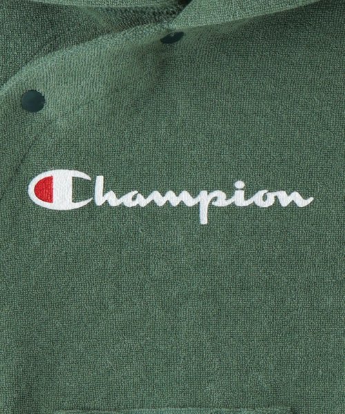 SHIPS KIDS(シップスキッズ)/【SHIPS KIDS別注】Champion:パイル フード ロンパース/img11