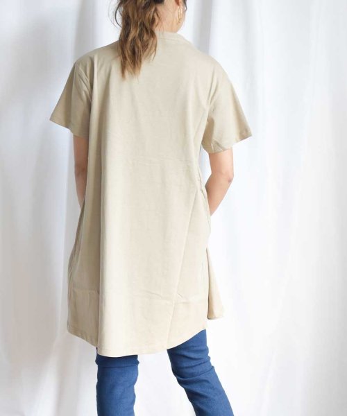 ARGO TOKYO(アルゴトウキョウ)/Organic cotton Asymmetry T－shirt 24152/img03