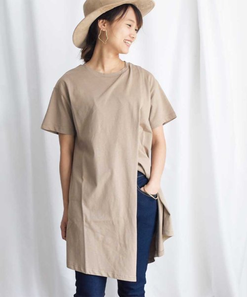 ARGO TOKYO(アルゴトウキョウ)/Organic cotton Asymmetry T－shirt 24152/img05
