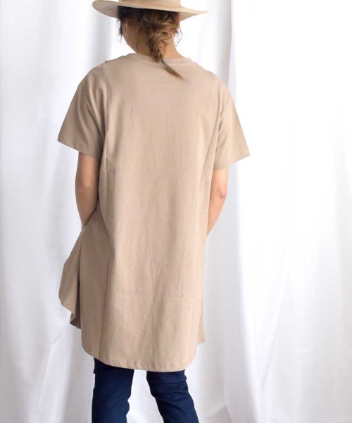 ARGO TOKYO(アルゴトウキョウ)/Organic cotton Asymmetry T－shirt 24152/img07