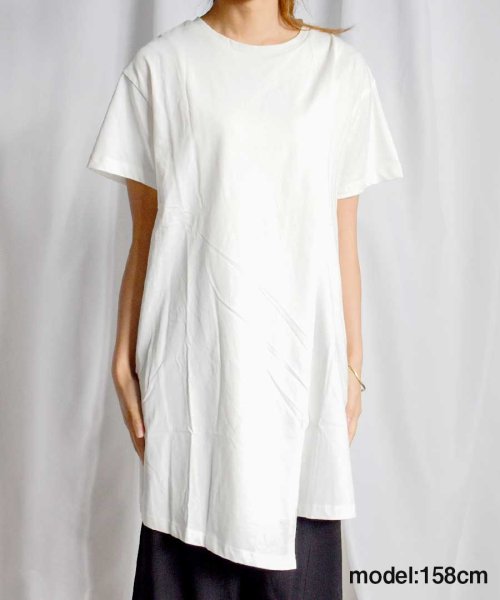 ARGO TOKYO(アルゴトウキョウ)/Organic cotton Asymmetry T－shirt 24152/img13