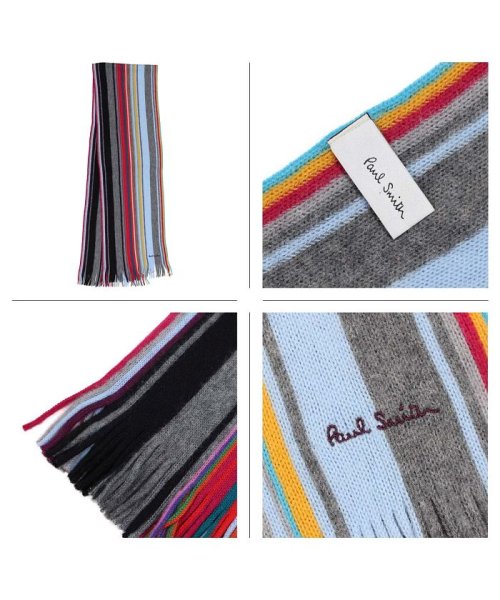セール ポールスミス Paul Smith マフラー メンズ ウール マルチカラー 353e As10 ポールスミス Paulsmith Magaseek
