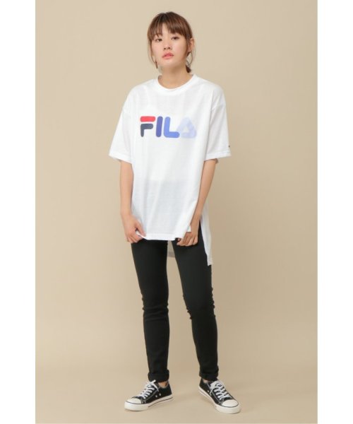 ikka(イッカ)/【WEB限定】FILA スリットロゴTシャツ/img12