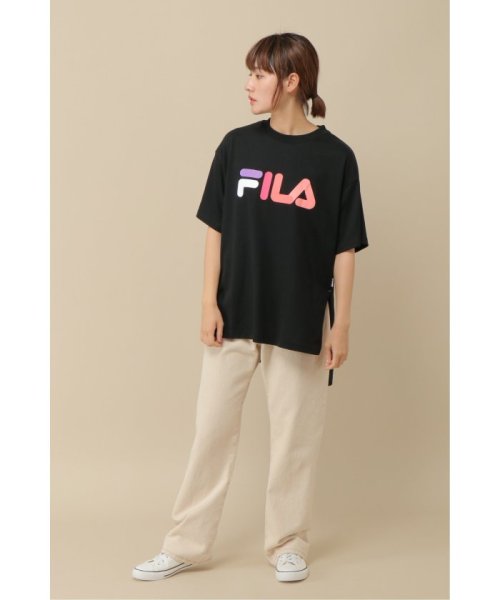 ikka(イッカ)/【WEB限定】FILA スリットロゴTシャツ/img13