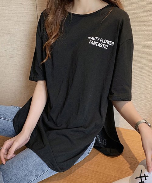 miniministore(ミニミニストア)/ロングtシャツ レディース 韓国 ロゴT/img22