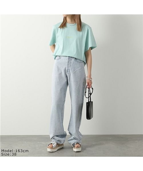 Stella McCartney(ステラマッカートニー)/【STELLA McCARTNEY(ステラマッカートニー)】511240 SMW21 9000 クルーネック 半袖 Tシャツ カットソー ちびロゴ レディース/img04