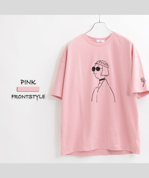 1111clothing(ワンフォークロージング)/ビッグtシャツ メンズ ビッグシルエット レディース tシャツ 半袖 ビッグシルエットtシャツ 半袖tシャツ 刺繍 tシャツ ゆったり 大きめ オーバーサイズ /img11