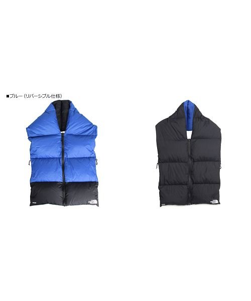 THE NORTH FACE(ザノースフェイス)/ノースフェイス THE NORTH FACE ダウン マフラー スカーフ ヌプシ　メンズ レディース リバーシブル NUPTSE SCARF ブルー カモ 迷彩/img01