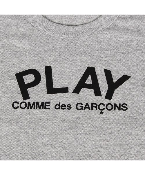 クーポン プレイ コムデギャルソン Play Comme Des Garcons Tシャツ 半袖 メンズ Play Logo Tee グレー T 12 6 コムデギャルソン Commedesgarcons Magaseek