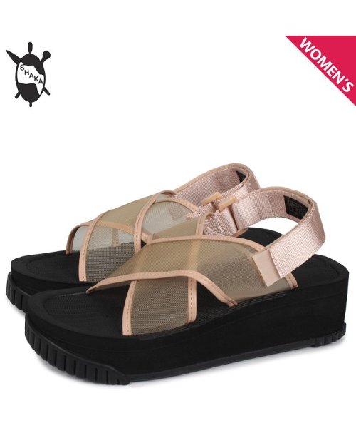 Shaka シャカ サンダル スポーツサンダル フィエスタ プラットフォーム メッシュ レディース 厚底 Fiesta Platform Mesh ベージュ 4 シャカ Shaka Magaseek