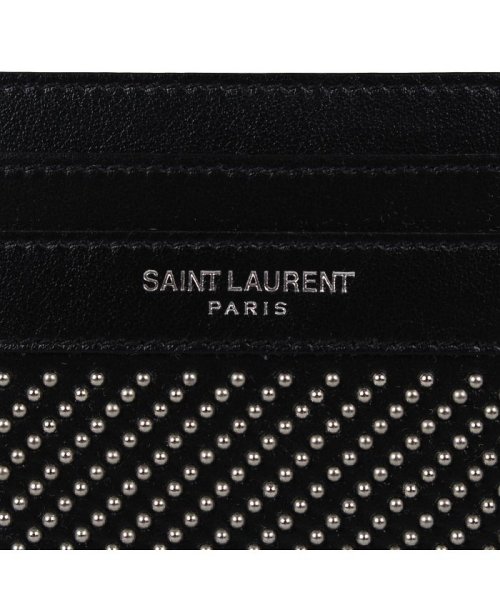 SAINT LAURENT PARIS(サンローラン パリ)/サンローラン パリ SAINT LAURENT PARIS パスケース カードケース ID 定期入れ メンズ 本革 スタッズ CARD CASE ブラック 黒 /img06