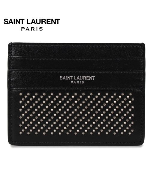 SAINT LAURENT PARIS(サンローラン パリ)/サンローラン パリ SAINT LAURENT PARIS パスケース カードケース ID 定期入れ メンズ 本革 スタッズ CARD CASE ブラック 黒 /img10