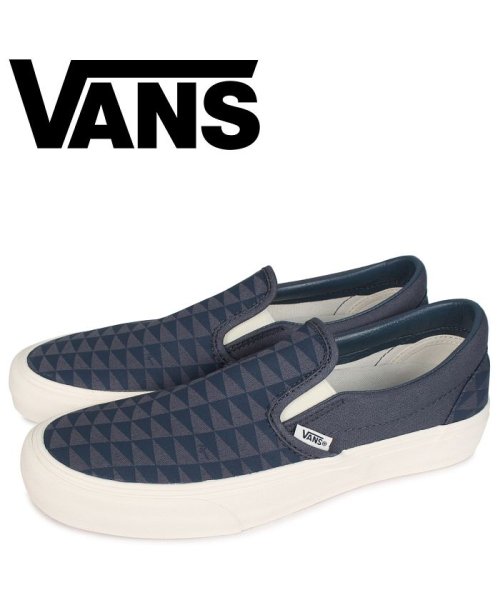 クーポン開催中 Vans ヴァンズ スニーカー スリッポン メンズ バンズ Classic Slip On ブルー Vn0a3mucwr4 ヴァンズ Vans Magaseek