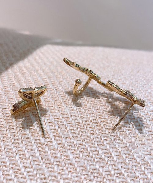 セール ピアスイヤーカフ レディース バタフライ 軟骨ピアス 蝶々 アクセサリー ゴールド ジュエリー 夏ピアス おしゃれ ミニミニストア Miniministore Magaseek