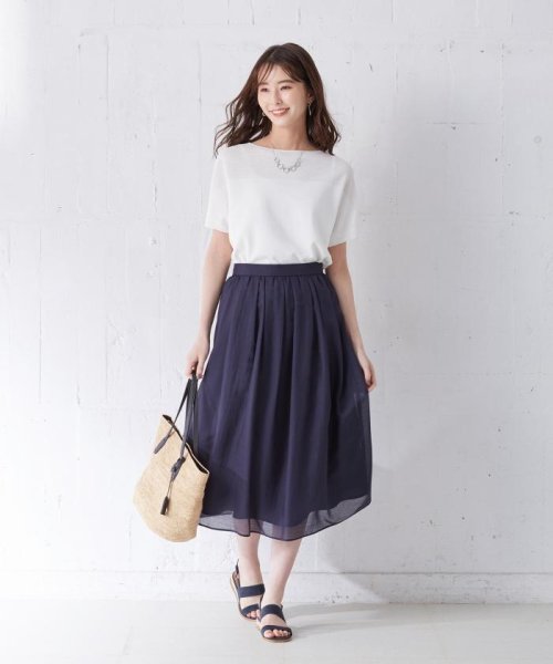 J.PRESS LADIES（LARGE SIZE）(J．プレス　レディス（大きいサイズ）)/【WEB限定色あり】洗えるブライトスパンボイル スカート/img21