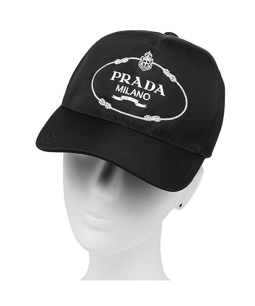 プラダ 帽子 メンズ レディース PRADA 1HC179 2EK1 F0967 ブラック