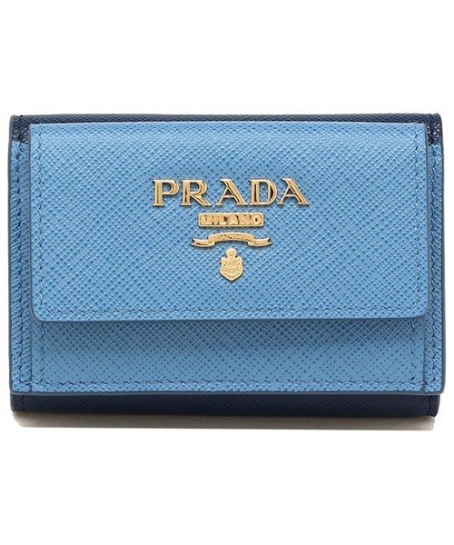 PRADA(プラダ)/プラダ 財布 PRADA 1MH021 ZLP SAFFIANO MULTICOLOR サフィアーノ ミニ財布 レディース 三つ折り財布 無地 NERO／IBI/img18