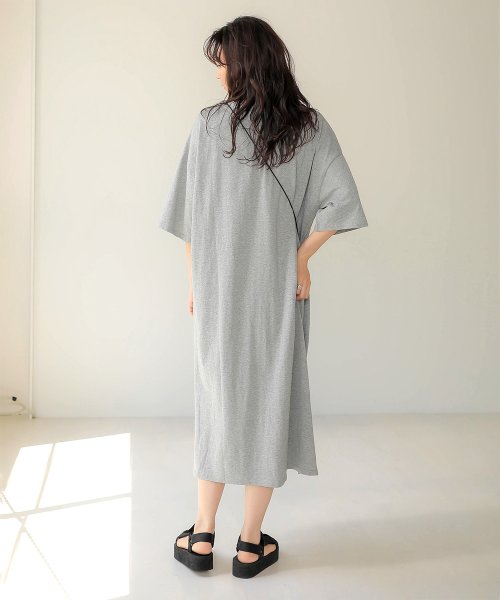 セール 30 Off Web限定 ビッグシルエットクルーネックtシャツワンピース バブ Bab Magaseek