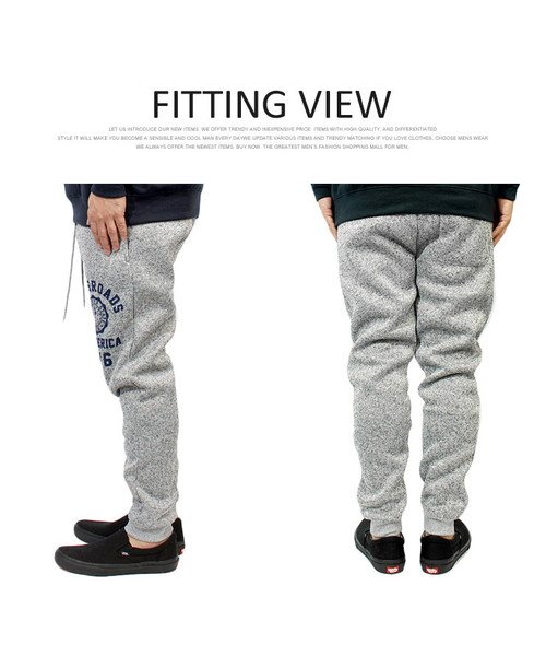 スウェットパンツ メンズ 大きいサイズ ニット フリース 裏起毛 アメカジ プリント イージーパンツ ジャージ パンツ 部屋着 スエット 黒 パンツ スポーツ ワンカラーズ One Colors Magaseek