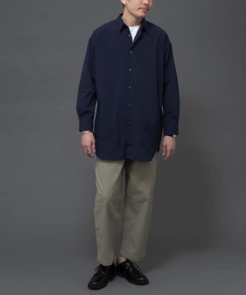 URBAN RESEARCH ROSSO(URBAN　RESEARCH　ROSSO（MEN）)/『XLサイズあり』丸井織物ロングシャツ/img11