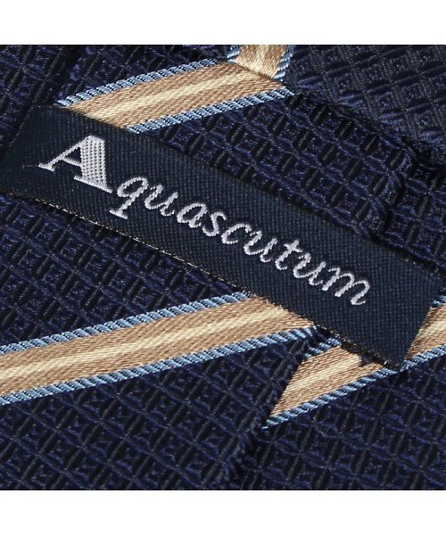 Aquascutum(アクアスキュータム)/アクアスキュータム AQUASCUTUM ネクタイ メンズ ストライプ イタリア製 シルク ビジネス 結婚式 ブラック ネイビー レッド 黒/img03