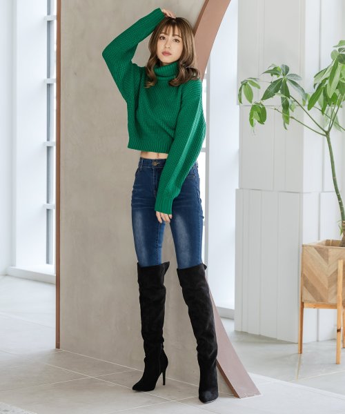 クーポン開催中 セール Off ハイライズデニムスキニーパンツ スキニー レディース 黒 ストレッチ デニム スキニーパンツ ハイライズスキニーデニム ハイウエスト ジュリアブティック Julia Boutique Magaseek
