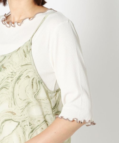 セール マーブルエアリーワンピース メローカットソーセット アンレリッシュ Unrelish Magaseek