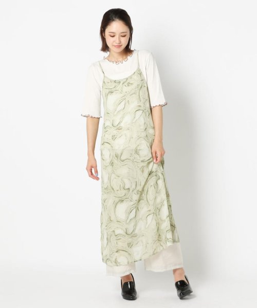セール マーブルエアリーワンピース メローカットソーセット アンレリッシュ Unrelish Magaseek