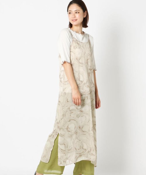 セール マーブルエアリーワンピース メローカットソーセット アンレリッシュ Unrelish Magaseek