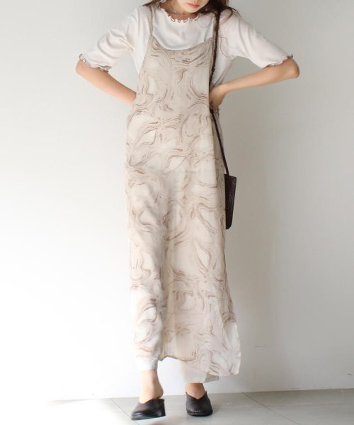 セール マーブルエアリーワンピース メローカットソーセット アンレリッシュ Unrelish Magaseek