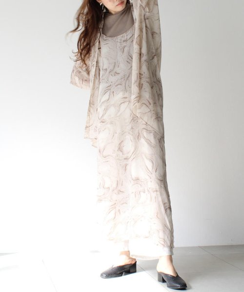 セール マーブルエアリーワンピース メローカットソーセット アンレリッシュ Unrelish Magaseek