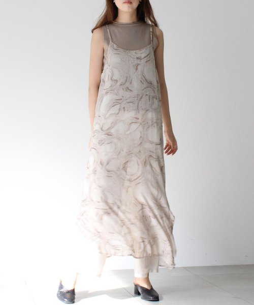 セール マーブルエアリーワンピース メローカットソーセット アンレリッシュ Unrelish Magaseek